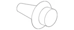 Genuine Mitsubishi Quarter Glass Clip MR533347. Fixed Price $5.61.