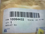Nos Gm Partnumber 10064432 Door Mirror Glass Passenger Side.. Fixed Price $35.00.
