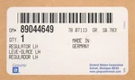 Gm Left Hand Regulator Part Number - 89044649. Fixed Price $48.99.