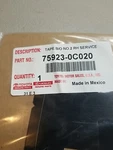 2007-2022 Toyota Tundra Right Tape Black Out New Oem 75923-0C020. Fixed Price $25.00.