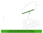 2013-2018 Toyota RAV4 Left Front Door Belt Molding 75720-0R030 New Oem. Fixed Price $60.00.