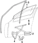 Genuine Mercedes-benz Glass Run 124-725-08-25. Fixed Price $46.80.