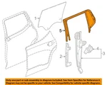 Gm Oem 17-23 Acadia Rear Door Glass Hardware-run W'strip 84045953. Fixed Price $52.81.