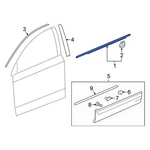 For Honda Cr-v 2017-2022 72410TLAA01 Front Right Door Belt Molding. Fixed Price $63.67.