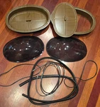 Unused Set Vintage 70'S Boogie Van Plaskolite Bubble Porthole Windows With Trim. Fixed Price $399.99.