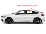 Fit 2022-2025 Honda Civic 4DR Hatchback Driver Left Side Rear Door Window Glass. Fixed Price $136.99.