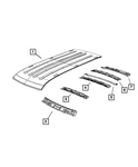 Genuine Mopar Roof Rear Header 68259323AA. Fixed Price $93.16.