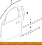 Gm Oem 10-16 Lacrosse Front Door Exterior Trim-belt W'strip 20879213. Fixed Price $186.15.