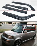 Jdm Wavy Style Smoked Window Visor Rain/sun Vent Shade For 2003-2007 Scion Xb Bb. Fixed Price $35.99.