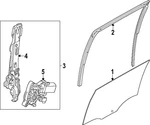 Genuine Ford Window Channel N1WZ-6025767-C. Fixed Price $132.87.
