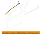Nissan Oem 13-19 Sentra Front Door Exterior Trim-black Out Tape 808173SG1A. Fixed Price $24.47.