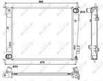 53057 Nrf Radiator, Engine Cooling For Kia. Fixed Price $140.59.