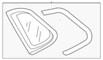Genuine Volkswagen Quarter Glass 5NN-845-041-E-NVB. Fixed Price $273.32.