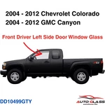 Fits 04-12 Chevy Colorado & Gmc Canyon Driver Left Front Door Window Glass. Fixed Price $78.00.