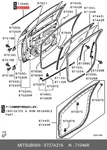 Genuine Oe Moulding Assembly Plastic 5727A216 For Mitsubishi 5727-A216. Fixed Price $83.58.