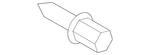 Genuine Mitsubishi Belt Molding Screw MF453256. Fixed Price $7.37.