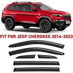 Rain Guards Vent Visors Shade For 2014-2023 Jeep Cherokee Shatterproof. Fixed Price $73.49.