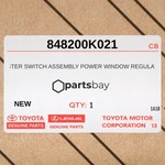 Genuine 03-10 Toyota Corolla Master Switch Assy Pwr Window Regulator 848200K021. Fixed Price $159.00.