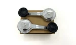 Set Chrome Handles W/ Black Knobs Pair Manual Window Cranks For Jeep 5AB84LX9. Fixed Price $21.03.