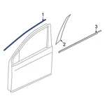 For Nissan Sentra 2013-2019 808173SG1A Front Left Upper Black Out Tape. Fixed Price $30.12.
