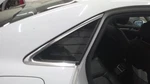 Rear Side Window Passenger Right Quarter Glass Chrome Moulding Fits 15-20 Audi. Fixed Price $120.00.