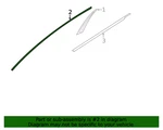 New Genuine Nissan Tape-front Door Outside, Rh 808126CA1A / 80812-6CA1A Oem. Fixed Price $53.57.