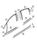 Genuine Mopar Rear Door Flush Glass Weatherstrip Right 68159994AD. Fixed Price $194.27.