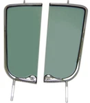 Vent Windows Chrome Frames Green Tint Glass 1955-59 Chevy Pickup Truck. Fixed Price $149.95.