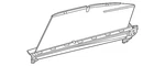 Genuine Mercedes-benz Door Glass Sunshade 214-810-41-01-9051. Fixed Price $194.40.
