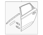Genuine Audi Door Shell 4G5-833-051. Fixed Price $1573.02.
