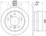 2X Mintex MDC1074 Rear Brake Discs 258MM Solid Fits Dodge Freightliner Mercedes. Fixed Price $91.88.