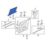 For Honda Odyssey 2011-2017 83780TK8A01 Left Door Glass Sunshade. Fixed Price $442.46.