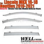 Wellvisors For Lincoln Mkx Nautilus 2016-2021 Window Vent Deflectors. Fixed Price $105.99.