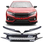 Gloss Black Debadged Front Bonnet Grill For Honda Civic 2016-2020 Model. Fixed Price $171.84.