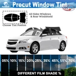 Precut All Sides Window Film Any Tint Shade For Chevrolet Cruze Sedan 2010-2015. Fixed Price $39.99.