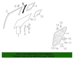 New Oem Genuine Kia Sportage Left Rear Door Window Division Bar 83510-D9000. Fixed Price $47.95.