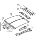 Genuine Mopar Windshield Frame 5097470AA. Fixed Price $234.60.