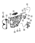 Genuine Mopar Rear Door Glass Lower Channel Right 68499748AB. Fixed Price $17.28.