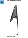 280-58015L 1982 To 1989 Alfa Romeo Spider Left Driver Front Flip Vent Door Glass. Fixed Price $99.00.