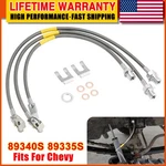 4-6" Front + Rear Stainless Brake Lines Kit 89335S 89340S For Gmc Chevy C15/K15. Fixed Price $55.99.
