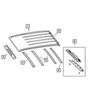Genuine Mopar Windshield Frame 4860674AB. Fixed Price $28.03.