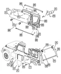 Genuine Mopar Windshield Spacer 55397209AA. Fixed Price $29.76.