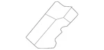 Genuine Nissan Windshield Spacer 72714-5TA0A. Fixed Price $11.37.