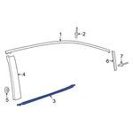 For Toyota Corolla 2020-2026 7571002470 Front Right Door Belt Molding. Fixed Price $86.33.