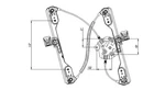 Power Window Regulator With Motor For 06-10 Dodge Charger W/o 1TOUCH Front Right. Fixed Price $77.00.