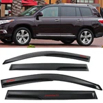 For 08-13 Toyota Highlander Window Visor Guard 4PCS Shade Deflector Mugen Style. Fixed Price $45.99.
