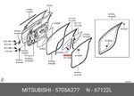 Genuine Oe Runchan F/dr Wdo Gla Rear Left Hand 5705A277 For Mitsubishi 5705-A277. Fixed Price $15.91.