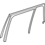 Genuine Mercedes-benz Oe Window Guide Rail 253-735-04-25. Fixed Price $153.43.