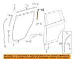 Toyota Oem 14-19 Highlander Rear Door Components-black Out Tape 759530E030. Fixed Price $12.27.