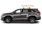 Fits 2014-2019 Toyota Highlander Driver Side Left Rear Door Window Glass. Fixed Price $98.00.